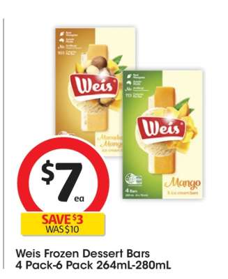 Weis Frozen Dessert Bars