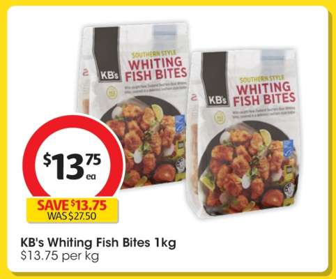 KB's Whiting Fish Bites 1kg