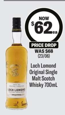 Loch Lomond Original Single Malt Scotch Whisky 700mL