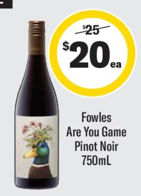 Fowles Are You Game Pinot Noir 750mL