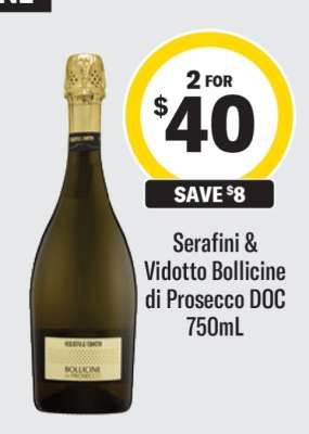 Serafini & Vidotto Bollicine di Prosecco DOC 750mL