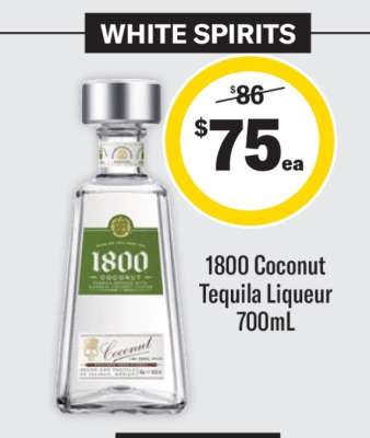 1800 Coconut Tequila Liqueur 700mL
