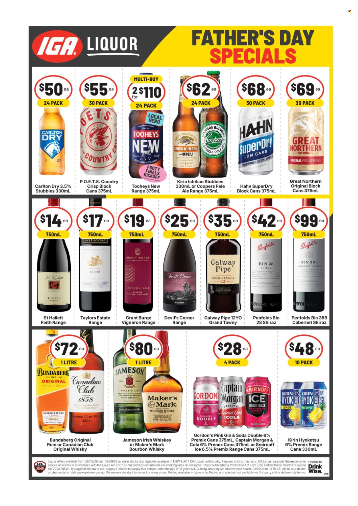 IGA LIQUOR catalogue - 26 Aug 2026 - 8 Sep 2026. Page 2