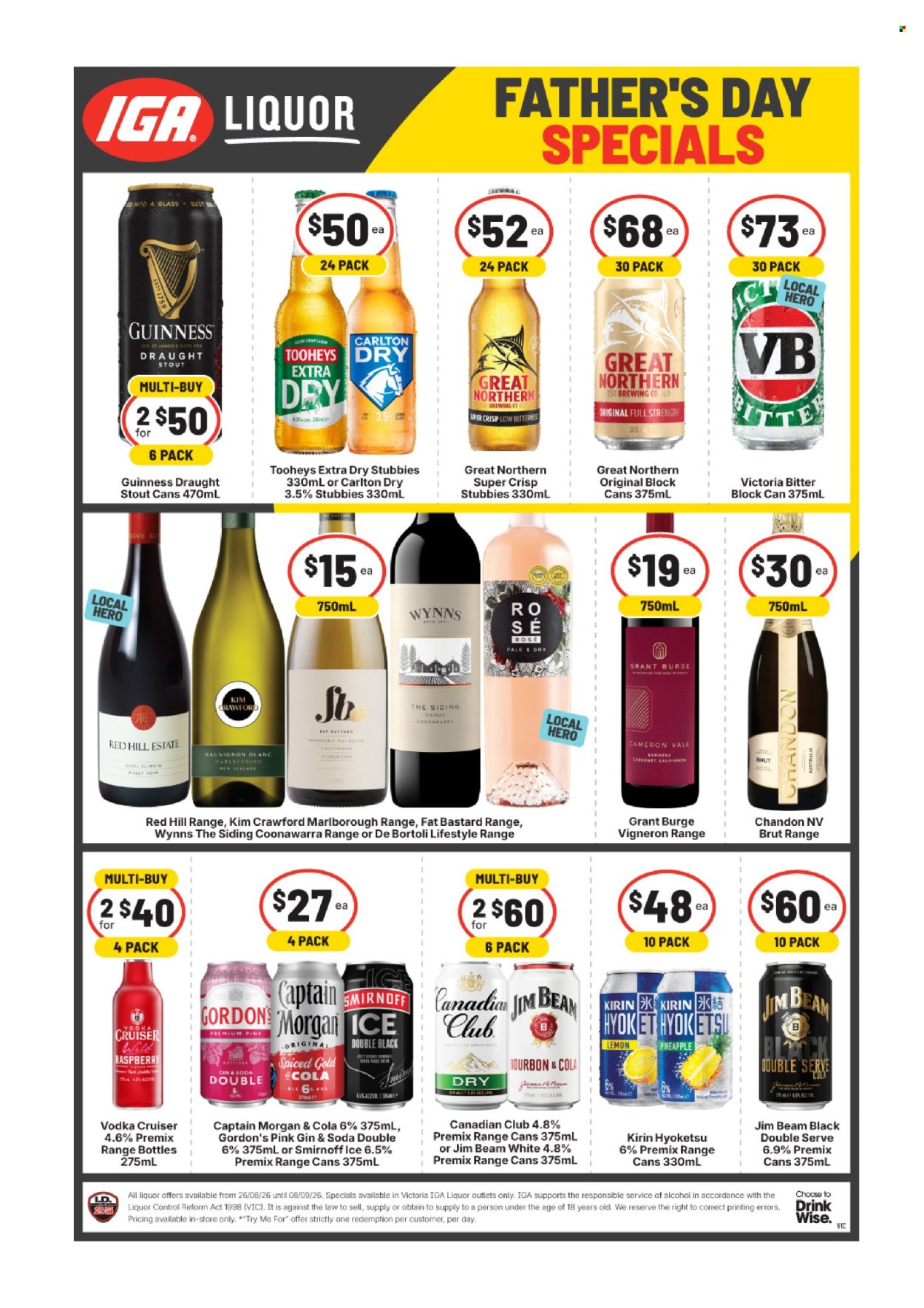 IGA LIQUOR catalogue - 26 Aug 2026 - 8 Sep 2026. Page 2