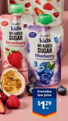 Brooklea Kids No Added Sugar Greek Style Yogurt