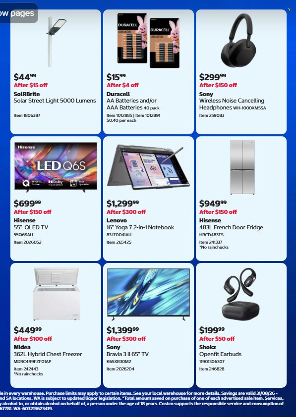 Costco catalogue - 31 Aug 2026 - 27 Sep 2026. Page 3