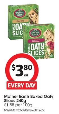 Mother Earth Baked Oaty Slices 240g