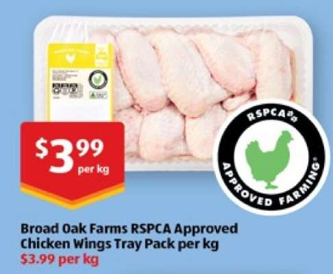 Broad Oak Farms RSPCA Approved Chicken Wings Tray Pack