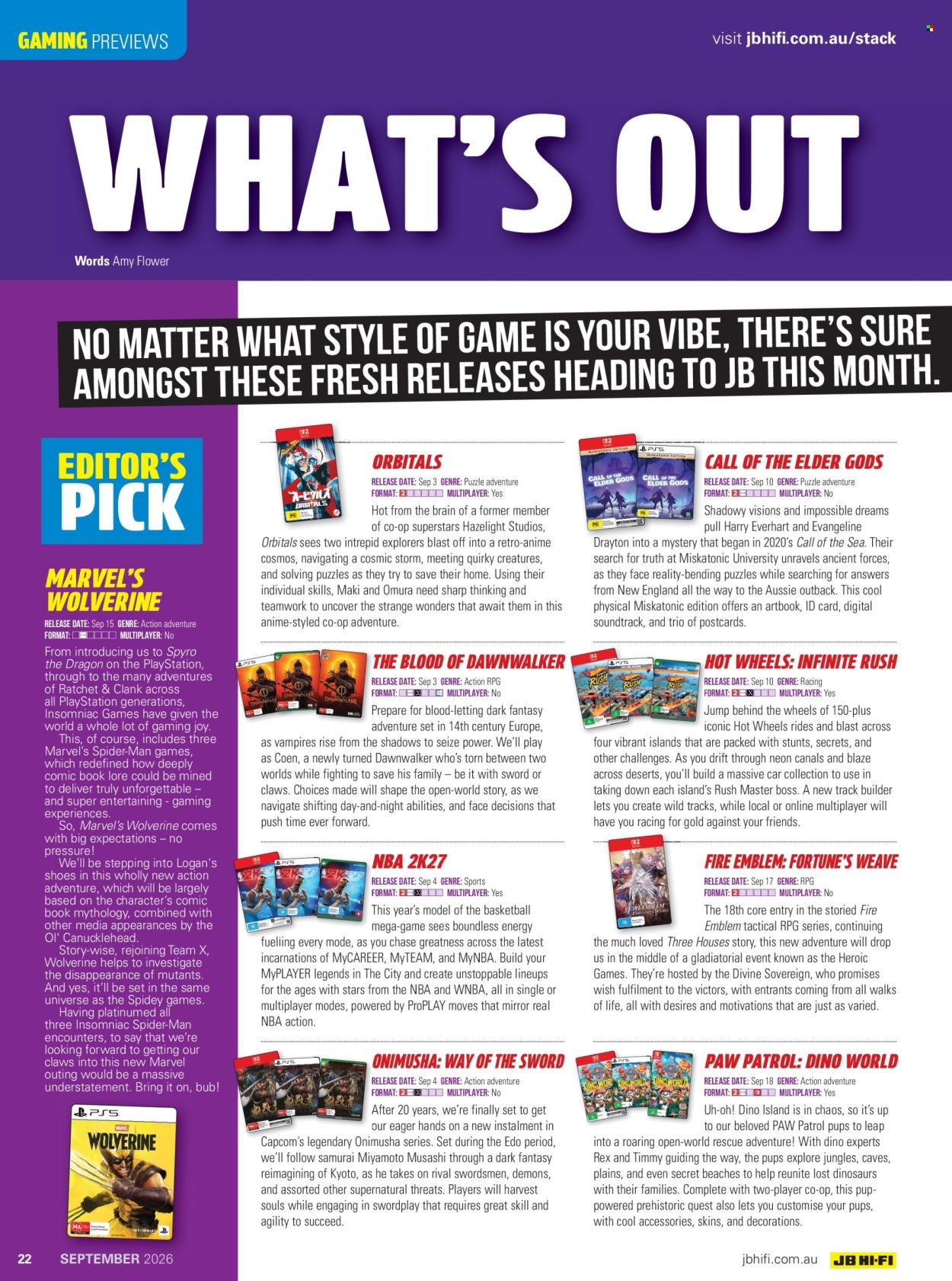 JB Hi-Fi catalogue - 1 Sep 2026 - 30 Sep 2026. Page 22