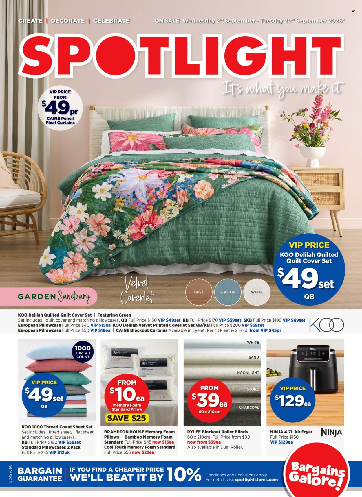 Spotlight catalogue - 2 Sep 2026 - 22 Sep 2026. Page 1