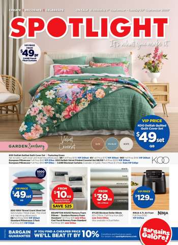 Spotlight Catalogue - 2 Sep 2026 - 22 Sep 2026.