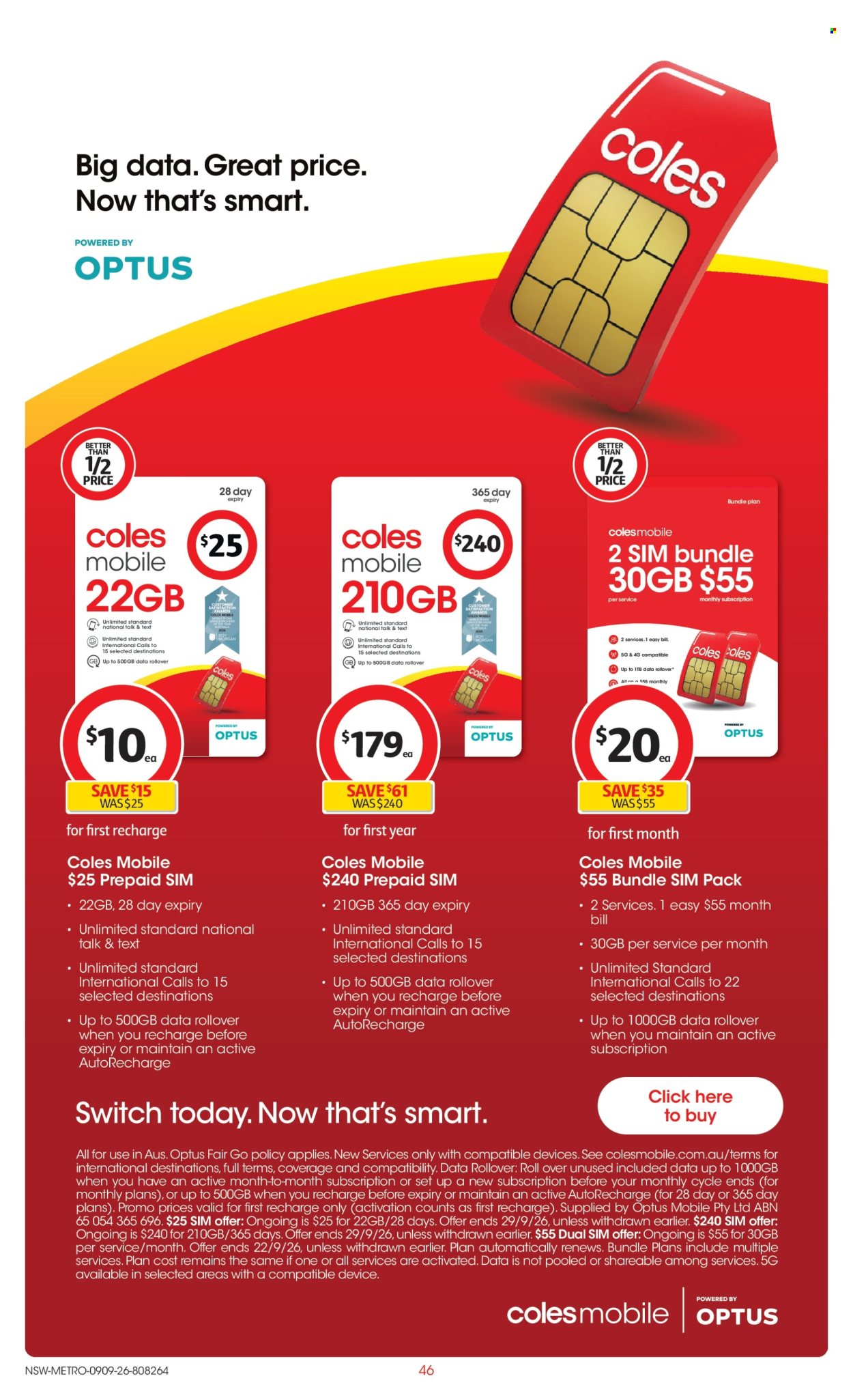Coles catalogue - 9 Sep 2026 - 15 Sep 2026. Page 46