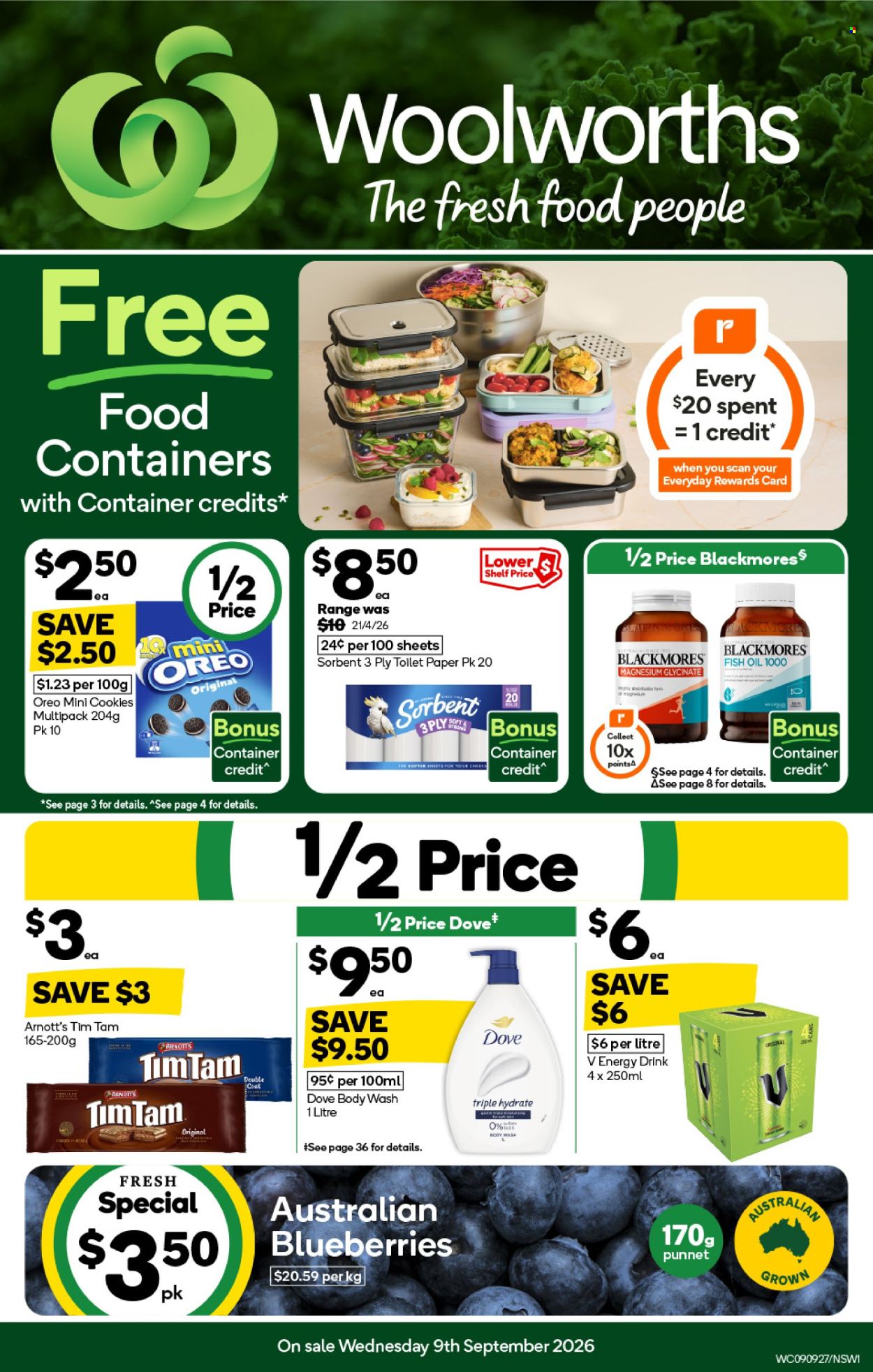 Woolworths catalogue - 9 Sep 2026 - 15 Sep 2026. Page 1