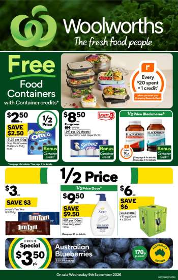 Woolworths Catalogue - 9 Sep 2026 - 15 Sep 2026.