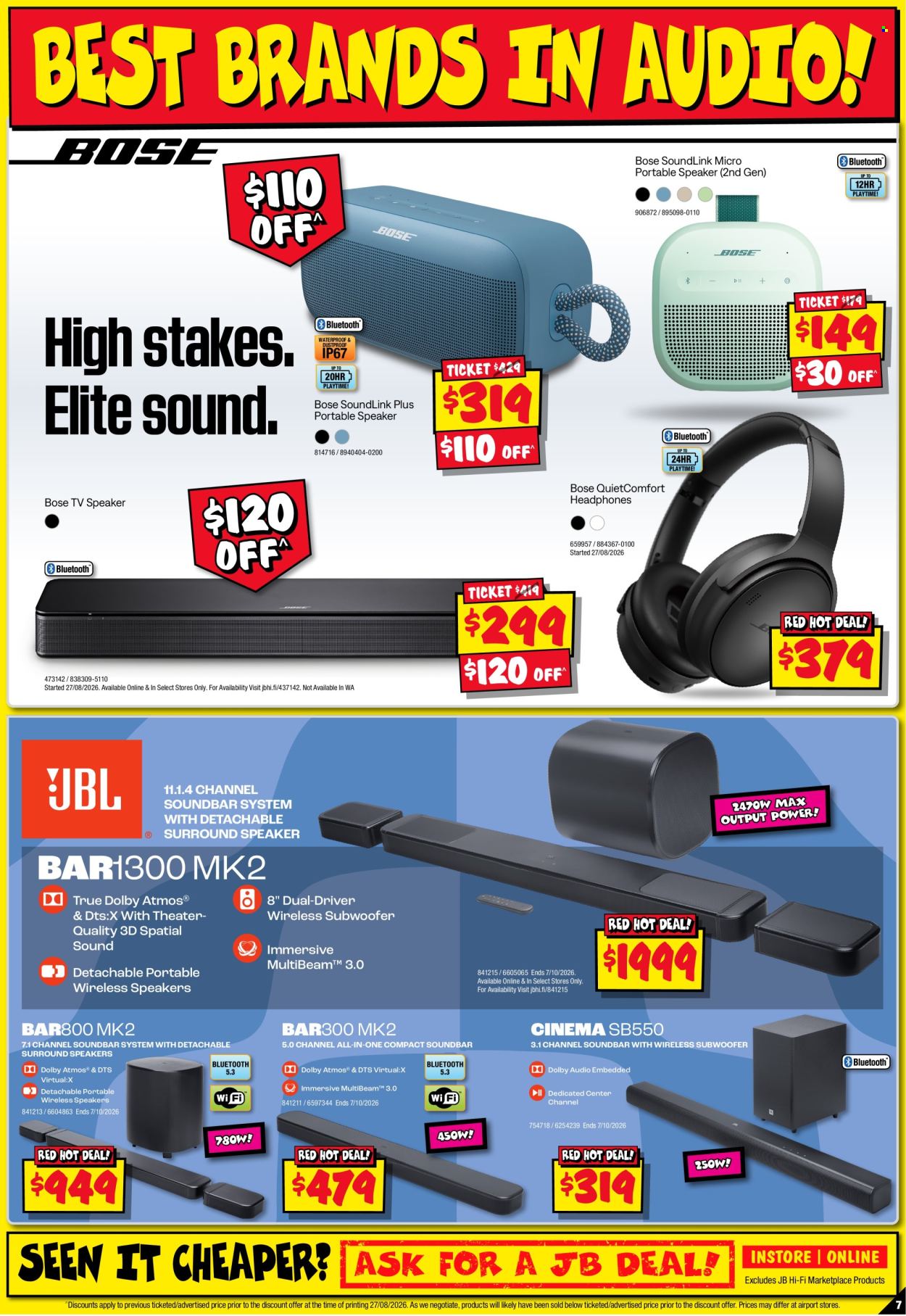 JB Hi-Fi catalogue - 10 Sep 2026 - 23 Sep 2026. Page 7