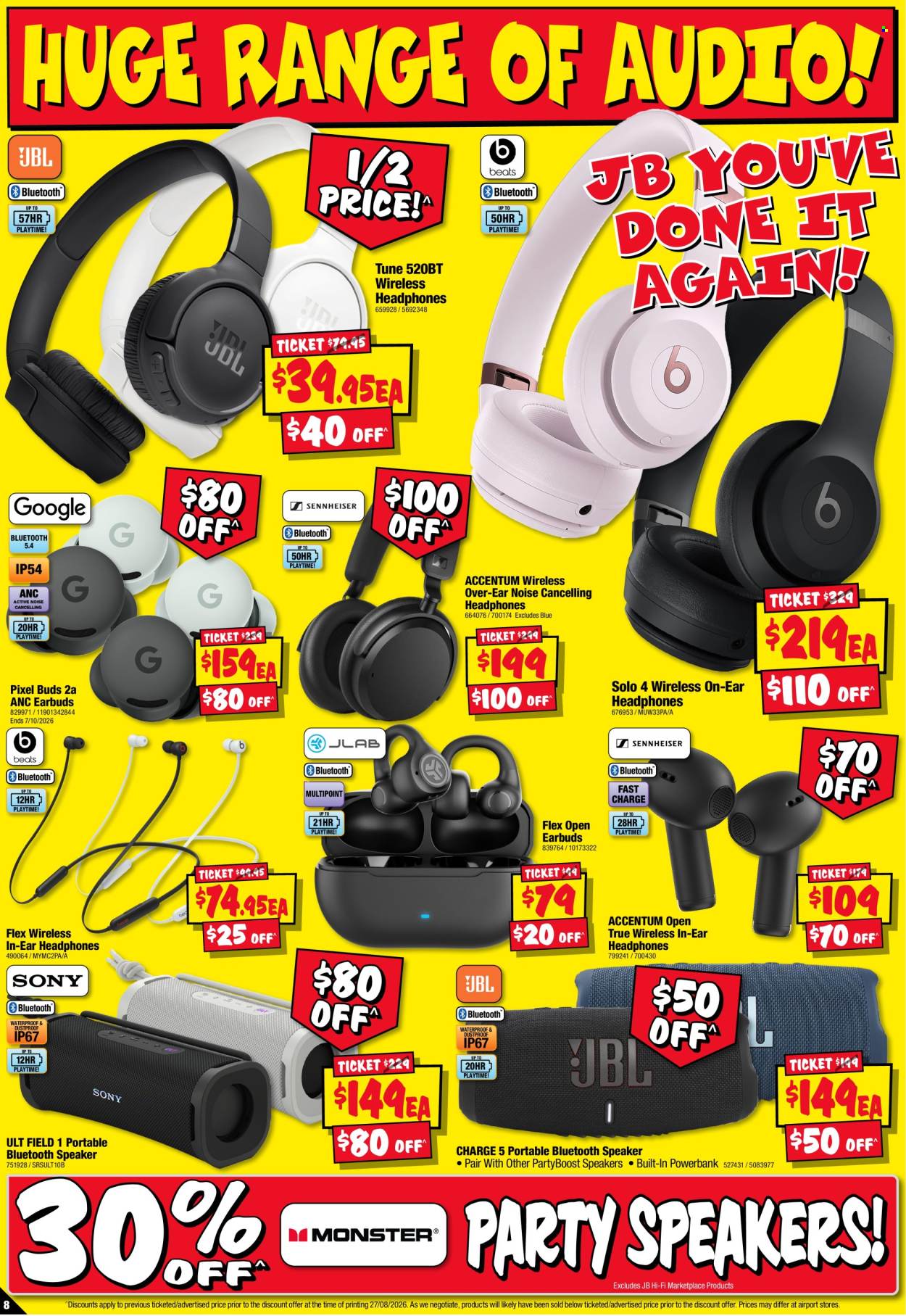 JB Hi-Fi catalogue - 10 Sep 2026 - 23 Sep 2026. Page 8