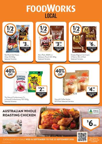Foodworks Catalogue - 16 Sep 2026 - 22 Sep 2026.