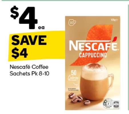 Nescafe Coffee Sachets Pk 8-10