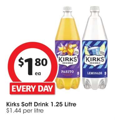 Kirks Soft Drink 1.25 Litre