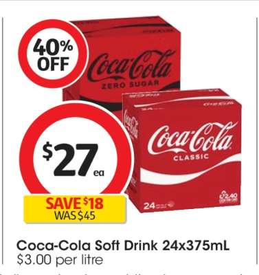 Coca-Cola Soft Drink 24x375mL