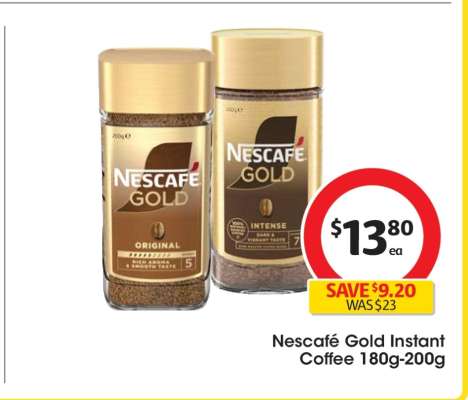 Nescafé Gold Instant Coffee 180g-200g