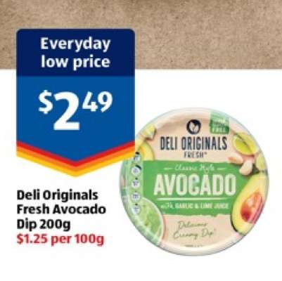 Deli Originals Fresh Avocado Dip 200g