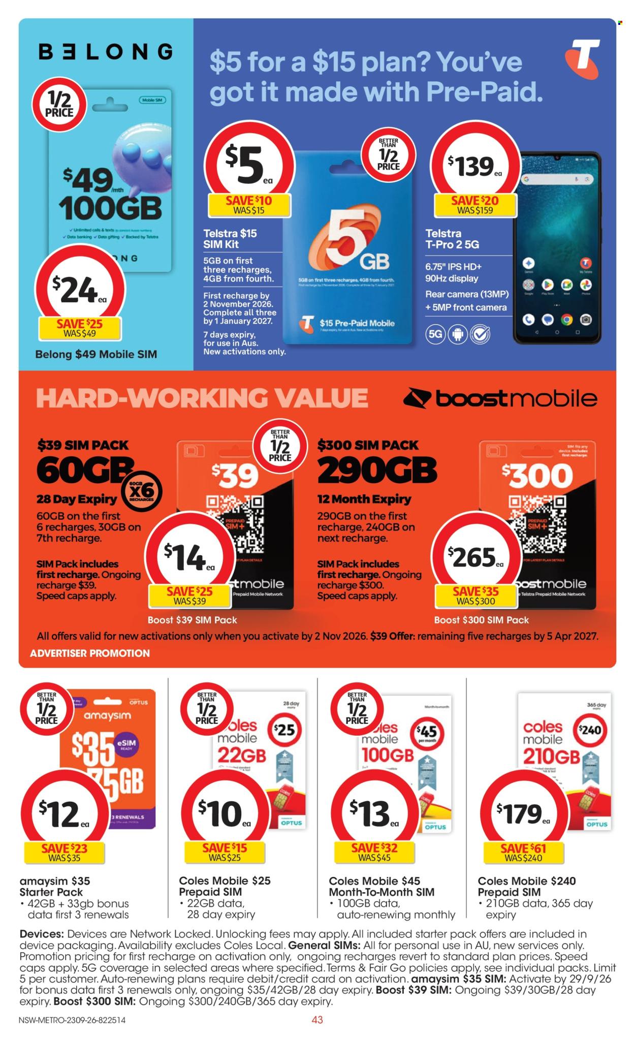 Coles catalogue - 23 Sep 2026 - 29 Sep 2026. Page 43