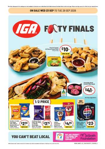 IGA Catalogue - 23 Sep 2026 - 29 Sep 2026.