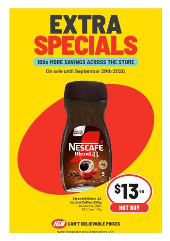 IGA Catalogue - 23 Sep 2026 - 29 Sep 2026.