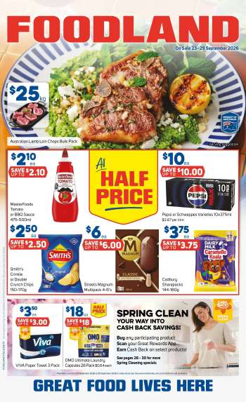 Foodland Catalogue - 23 Sep 2026 - 29 Sep 2026.