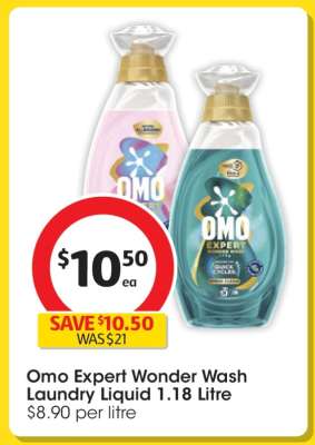 Omo Expert Wonder Wash Laundry Liquid 1.18 Litre