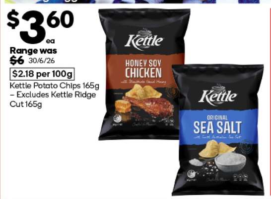 Kettle Potato Chips 165g