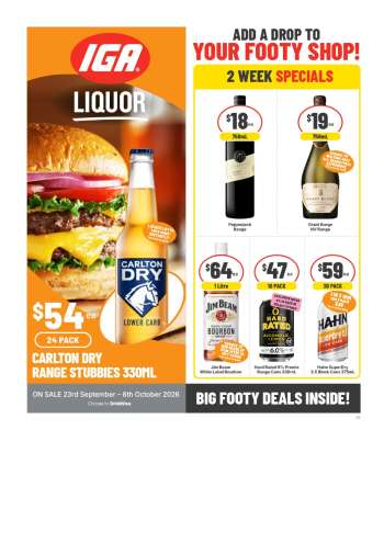 IGA LIQUOR Catalogue - 23 Sep 2026 - 6 Oct 2026.