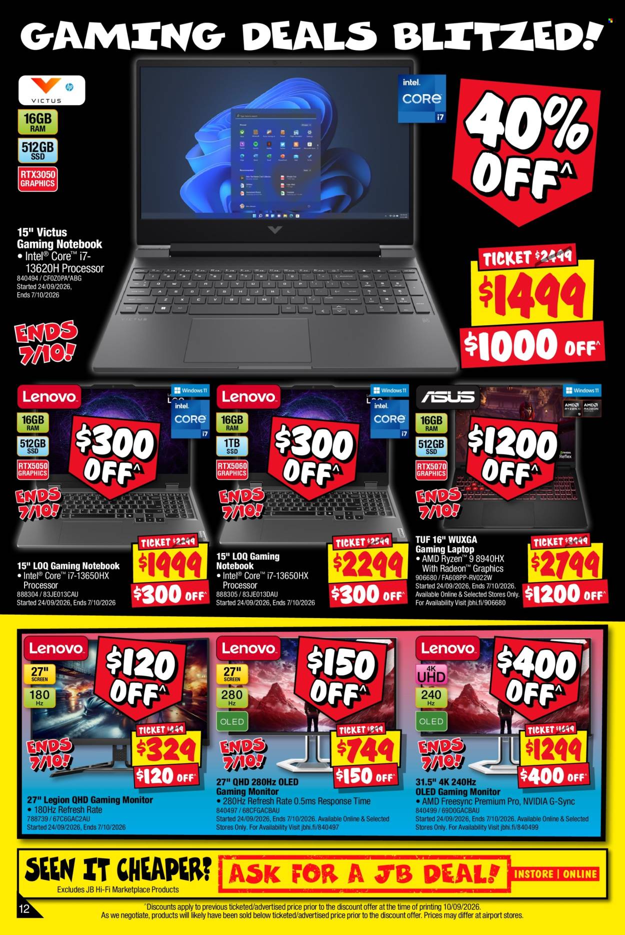 JB Hi-Fi catalogue - 24 Sep 2026 - 11 Oct 2026. Page 12