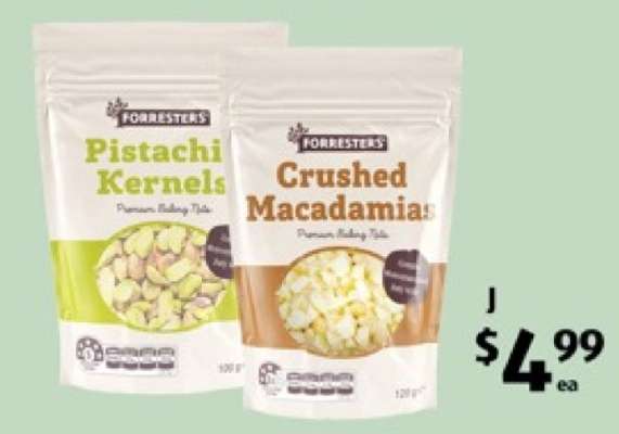 Forrester's Pistachio Kernels / Crushed Macadamias