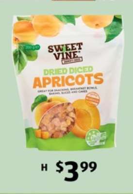 Sweet Vine Dried Diced Apricots