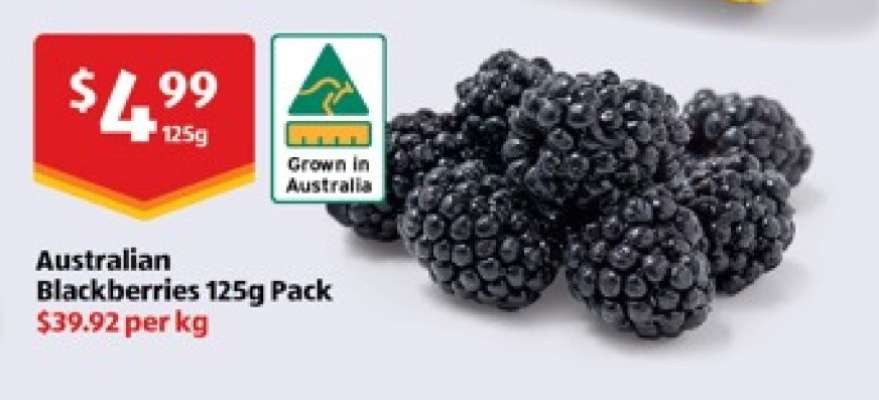 Australian Blackberries 125g Pack