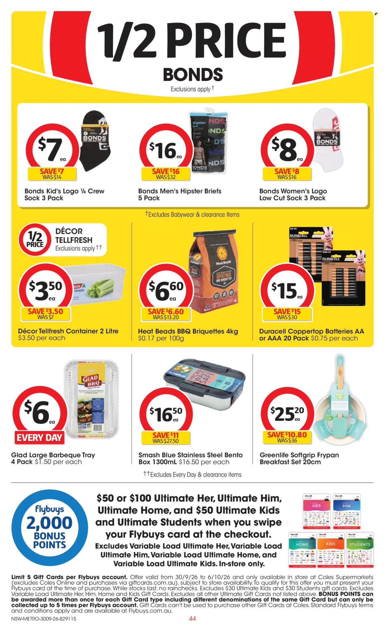 Coles catalogue - 30 Sep 2026 - 6 Oct 2026. Page 44