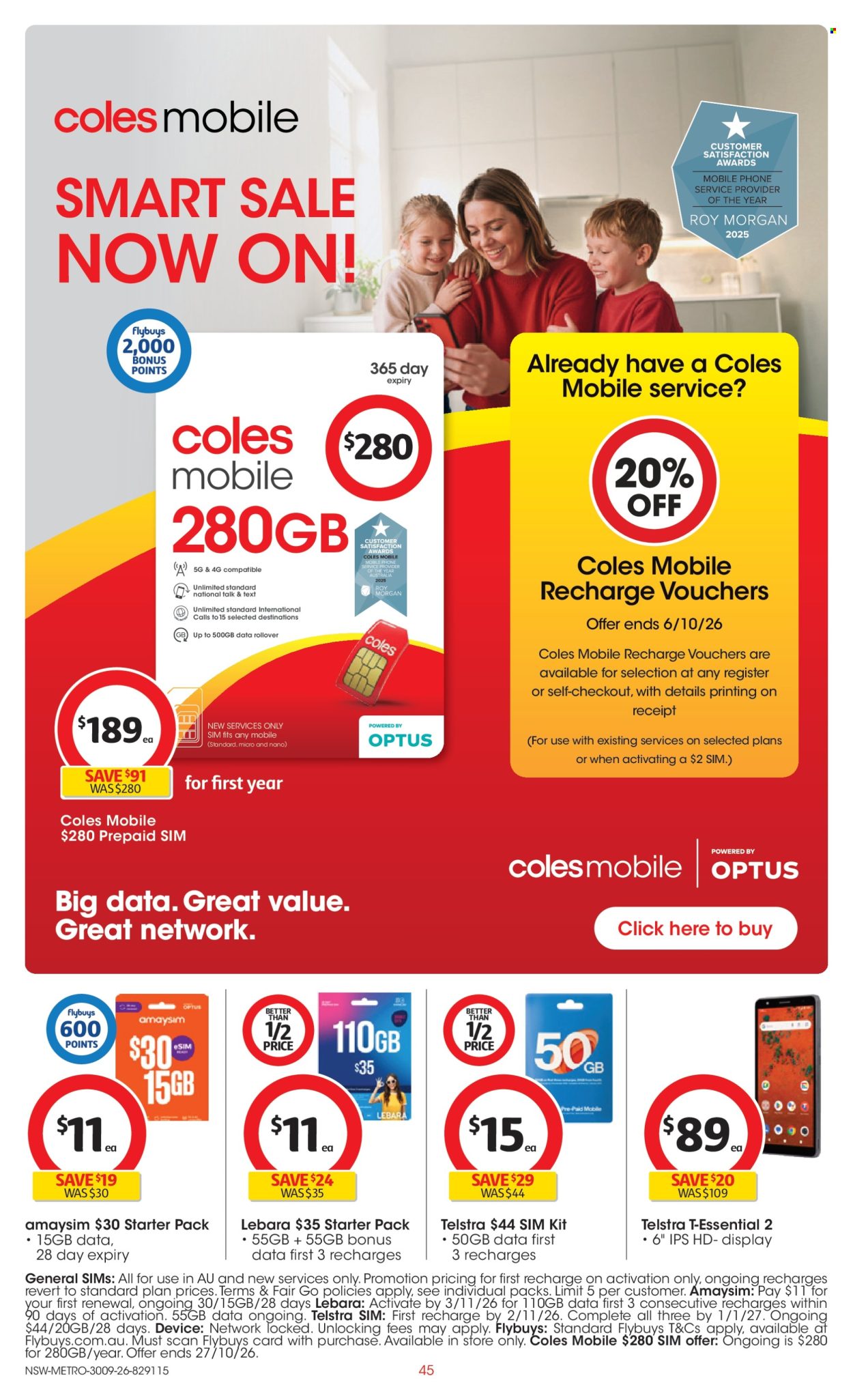 Coles catalogue - 30 Sep 2026 - 6 Oct 2026. Page 45