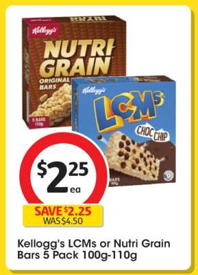 Kellogg's LCMs or Nutri-Grain Bars