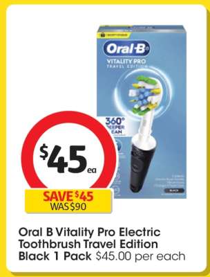 Oral B Vitality Pro Electric Toothbrush Travel Edition