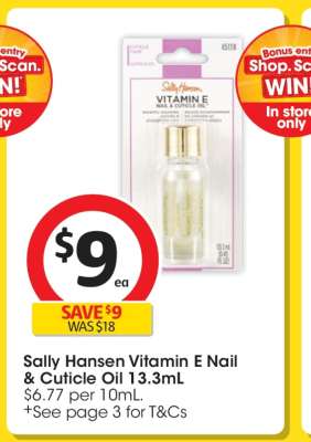 Sally Hansen Vitamin E Nail & Cuticle Oil 13.3mL