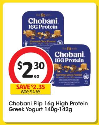 Chobani Flip 16g High Protein Greek Yogurt 140g-142g