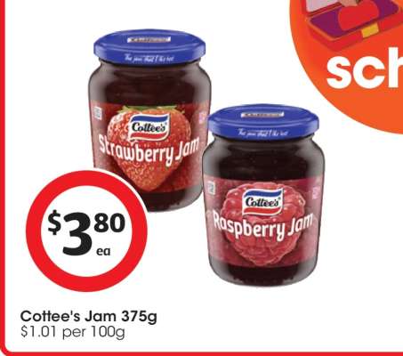 Cottee's Jam 375g