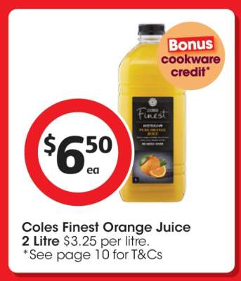 Coles Finest Orange Juice
