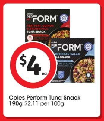 Coles Perform Tuna Snack