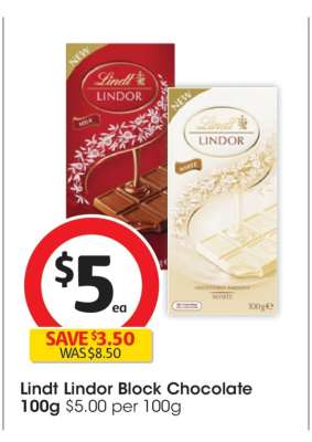 Lindt Lindor Block Chocolate