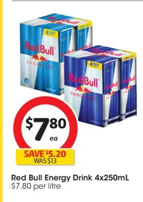 Red Bull Energy Drink 4x250mL