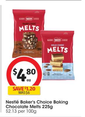 Nestlé Baker's Choice Baking Chocolate Melts 225g