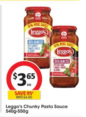 Leggo's Chunky Pasta Sauce